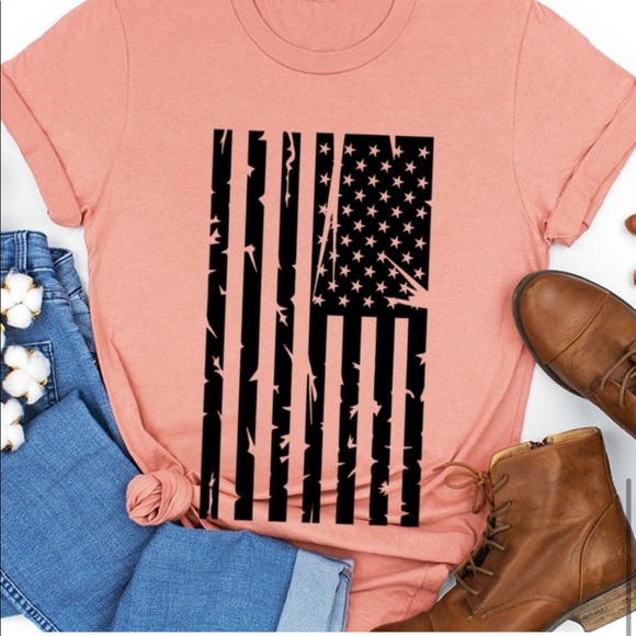 AMERICAN FLAG SHORT SLEEVE T-SHIRT - Picture 3 of 4